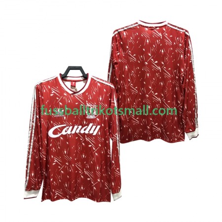 Fußballtrikots Liverpool 1989 1991 Retro Langarm Heimtrikotsatz kaufen